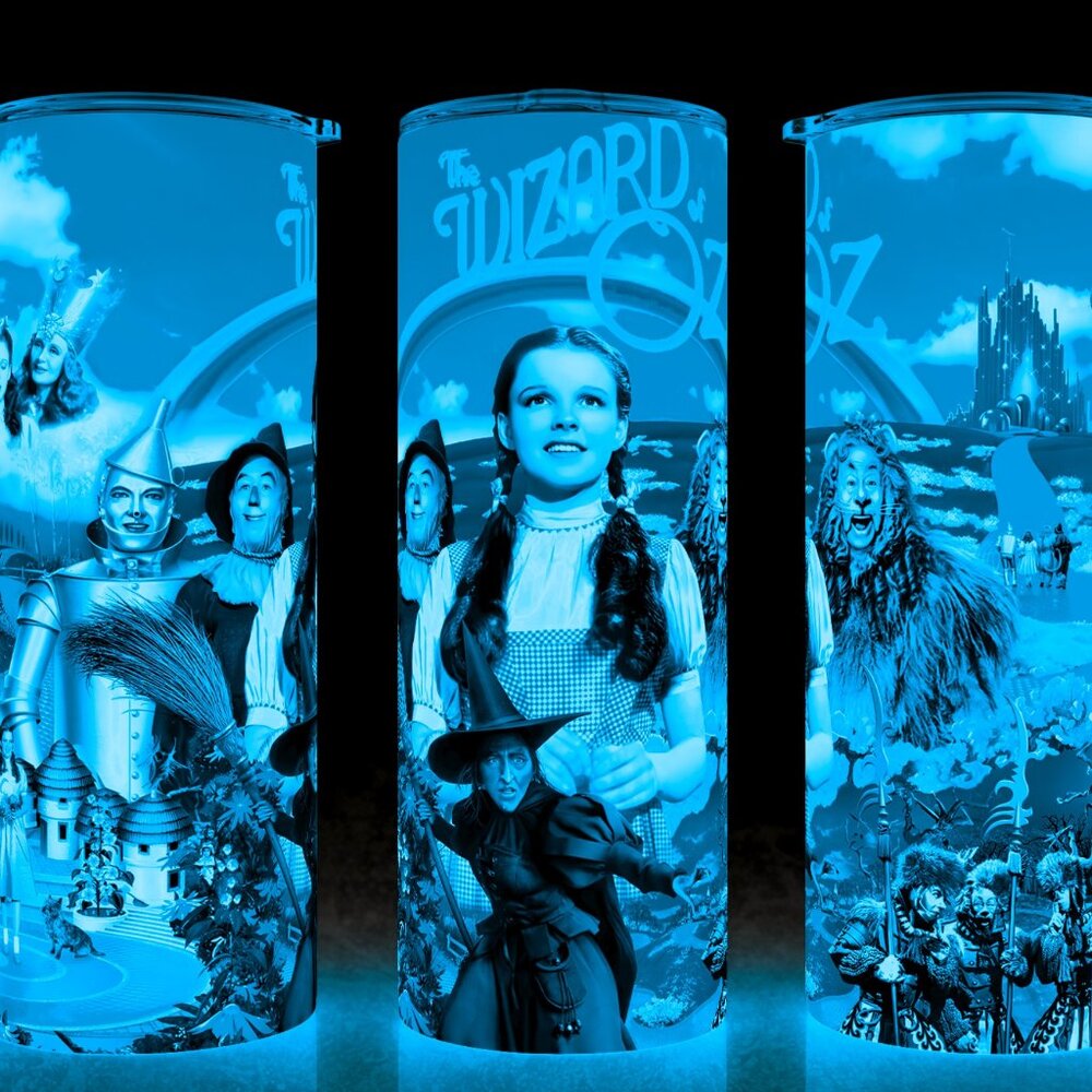 Glow in the Dark Wizard of Oz - Dorothy - Tin Man - Scarecrow Cup Mug Tumbler